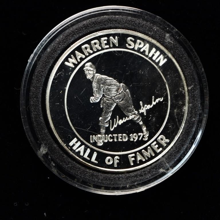One Troy Oz .999 Silver Warren Sphan Coin