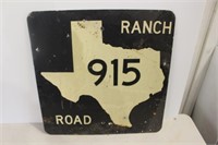 Texas Highway 915 road sign