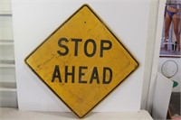 Stop Ahead road sign