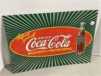 Reproduction Coca-cola Metal Sign, 12x17 "