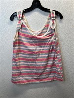 Vintage Femme Striped Adjustable Strap Tank Top