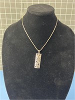 STAMPED STERLING SILVER NECKLACE