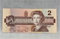 1986 Canada Replacement $2 Bill. BRX 1724987.