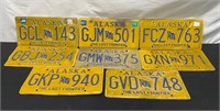 8x Alaskan License Plates