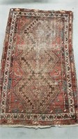 ANTIQUE HAND KNOTTED WOOL MAT