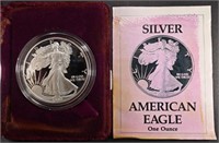 1990-S PROOF AMERICAN SILVER EAGLE OGP