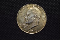 1972 Gold Plated Ike dollar coin
