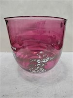 Blown glass vase 7.5x7.5