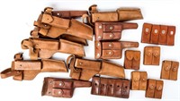 Firearm Assorted Leather Holsters & Mag Holders