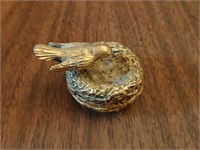 Hypnotique Vintage Perfume Compact Gold Bird