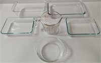 Assorted Clear Glass Bakeware Lot - Mostly Pyrex