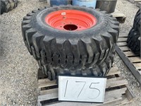 (2) 12.5/80-18 tires and rims