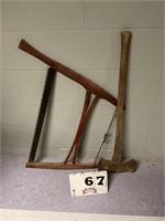 Vintage Saw & Ax