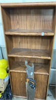 Wooden shelf 72 inches high by 29 1/2 inches wide