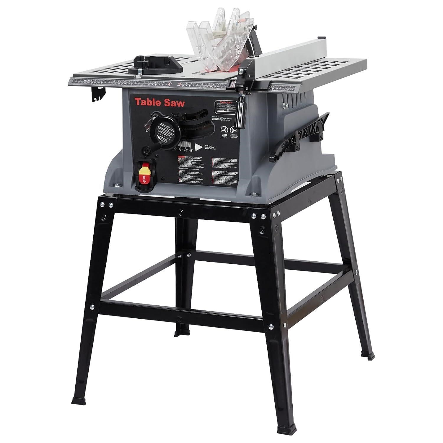PioneerWorks Table Saw 10  15Amp  5000RPM