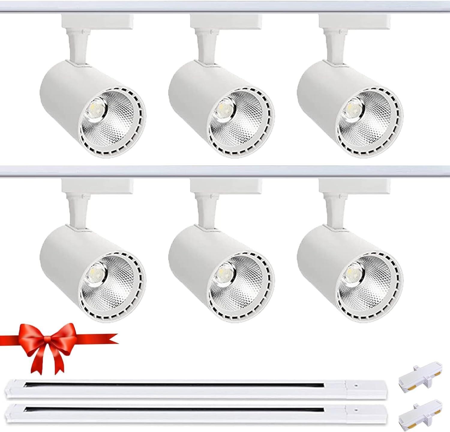 Dimmable LED Track Lighting Kit  6-Light