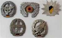 Vintage German Military Hat Badges