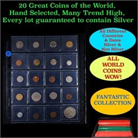 20 Great Coins of the World, hand selected, many t