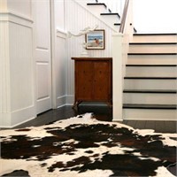 NATURAL RUGS COWHIDE LEATHER AREA RUG