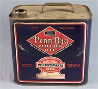 Vintage Penn-Rad 2 Gallon Oil Can