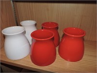 Vintage Collection of Five Vases