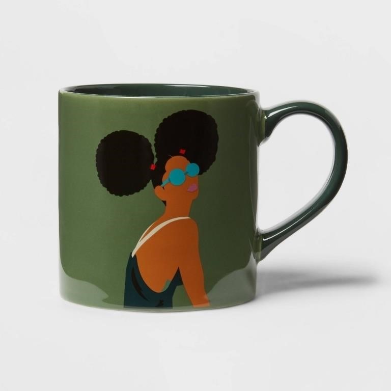 16oz Green/Blue Marilyn Mug - Room Essentials