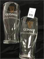 2 PCS GUINNESS GLASS