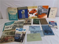 Vehicle Manuals 1940's - 1950's - 1960's Autos