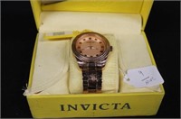 Invicta Watch Gold plated Specialty like new w/