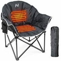 NAIZEA Heated Camping Chair, Oversized Camping Fo