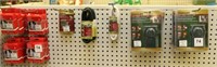 peg board lot to include (13) boxes indoor/