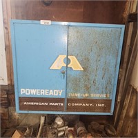 Vintage Powerready Parts Wall Cabinet
