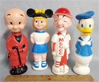 Lot of 4 Soaky Cartoon Shampoo Bottles