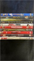 Lots of the DVD movies including Robin Hood,