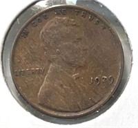 1929 Lincoln Wheat Cent  AU+