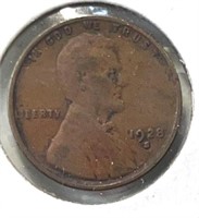 1928S Lincoln Wheat Cent VF