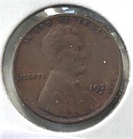1928D Lincoln Wheat Cent VF+