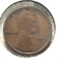 1916D Lincoln Wheat Cent  VF