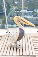 Decorative Metal Artisian Pelican