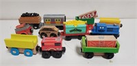 (11) Misc Wooden & Magnetic Train Cars