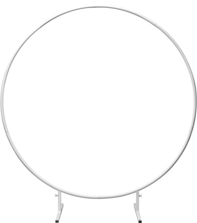 METAL ROUND BACKDROP STAND 5FT WHITE