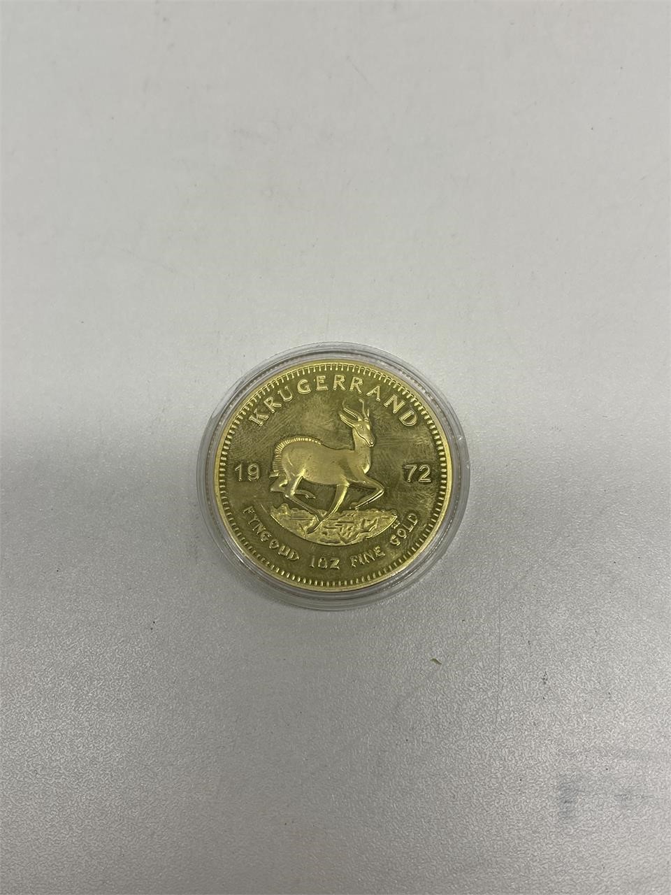 Krugerland 1972 1 ounce fine gold reproduction