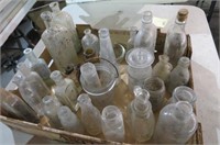 LARGE COLLECTION OLD MEDICINE & COLLECTOR BOTTLES