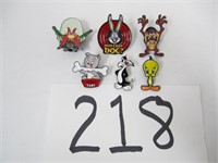 6 Enamel Pins - Looney Tunes