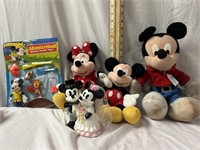 Mickey Mouse Push To Talk,Stuffed Mickey & Minnie