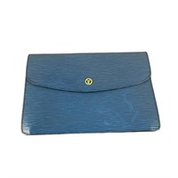 Louis Vuitton LV Clutch Bag Montaigne Blue Ep