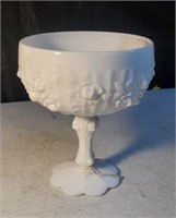 Rosebud compote approx 6 inches tall
