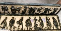 Italian Bas relief Roman wall plaques