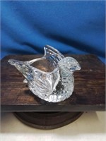 Glass dove votive for tylight candle holder