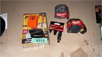 2 ct. Milwaukee 16’  Tape Measures, Misc. Tools